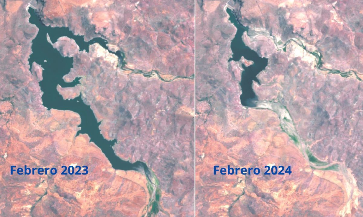 Combarbalá: Embalse Cogotí secándose