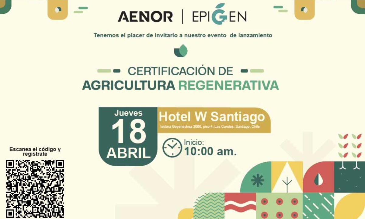 Lanzamiento de la Certificación Agricultura Regenerativa por AENOR y Epigen