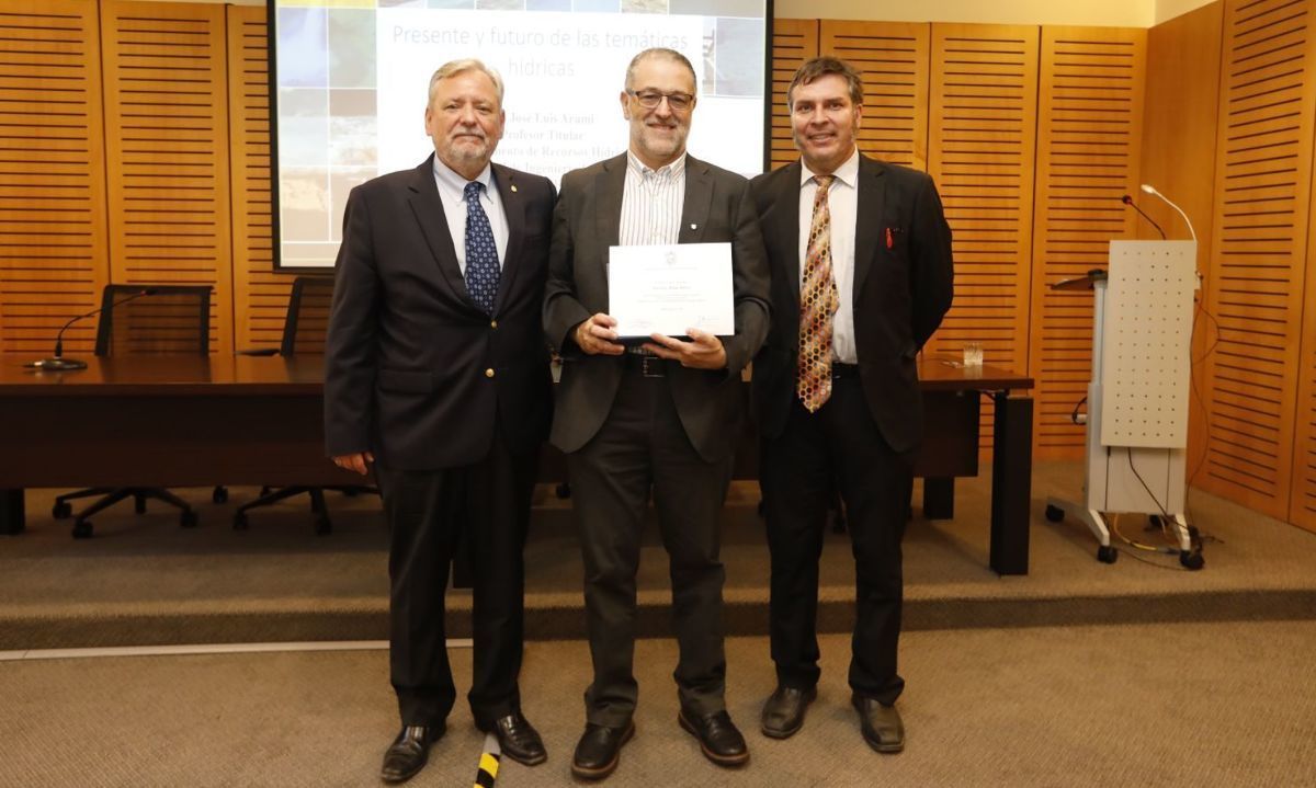 Reconocen a José Luis Arumí, experto en hidrología y gestión del agua