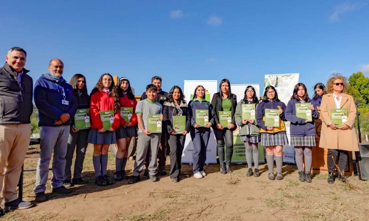 UC inaugura cuatro viveros en liceos técnicos agrícolas de Ñuble
